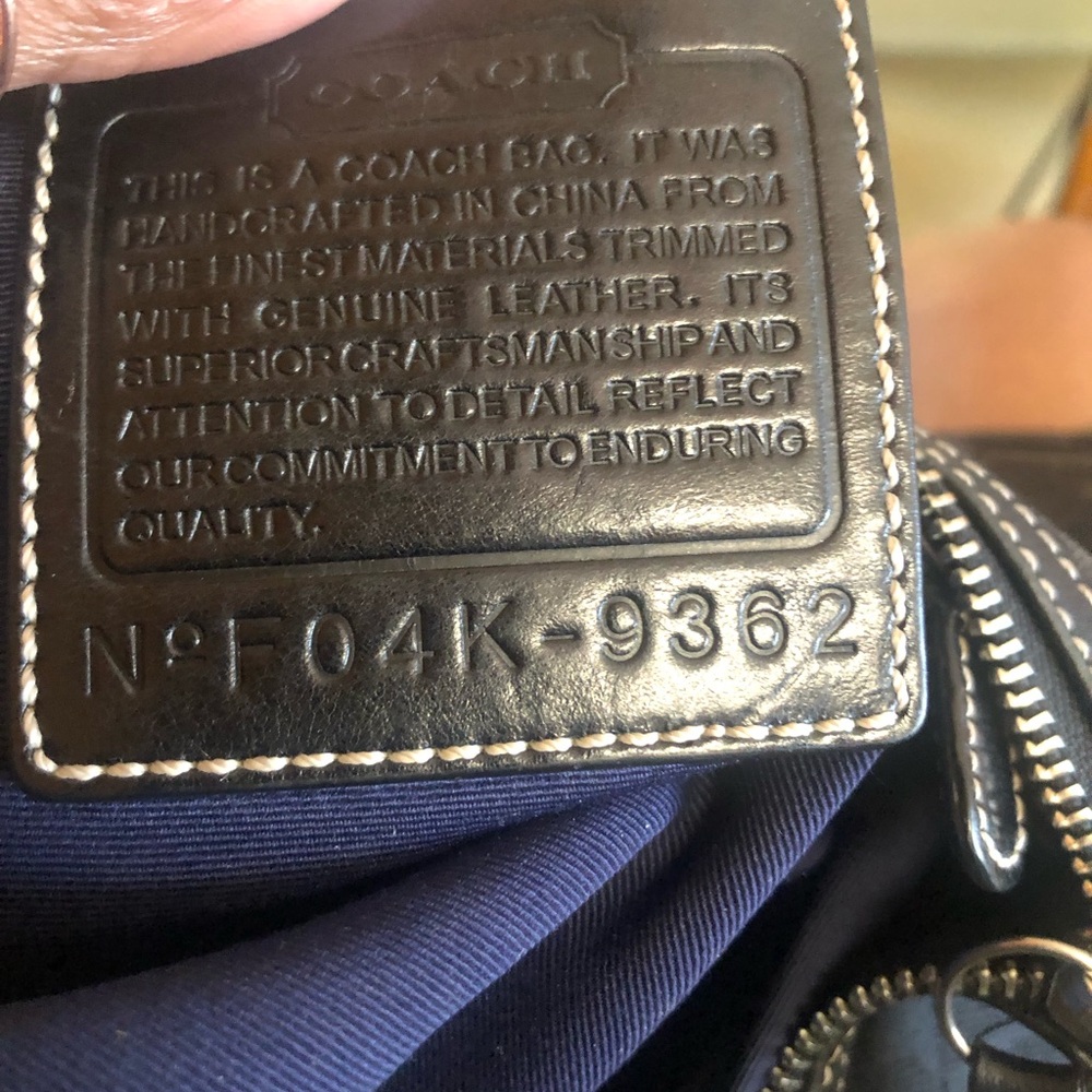 Coach Black Signature Jacquard Crossbody with Leather Trim - Picture 3 of 4